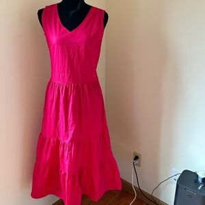 **MAGARI* Pink Sleeveless V-Neck Maxi Dress Size Medium